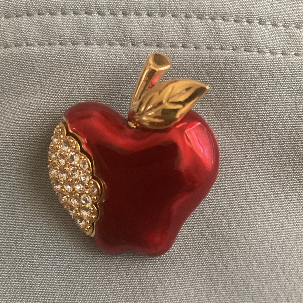 Napier Apple brooch
